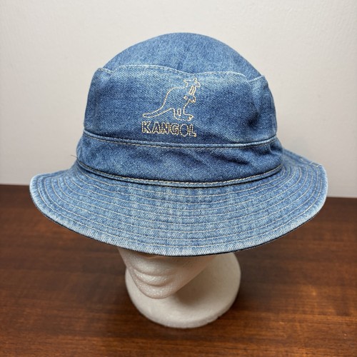 Kangol denim bucket - hat, blue