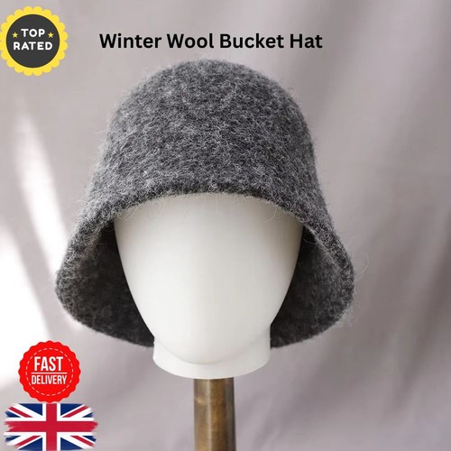 Vintage wool bucket hat - hat, for