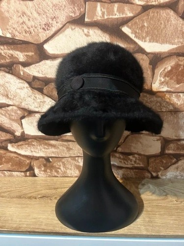 Vintage kangol black bucket - black,