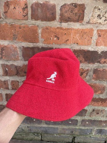 Kangol boucle bucket hat red - hat,